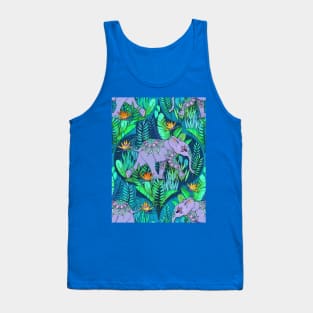 Little Elephant on a Jungle Adventure Tank Top